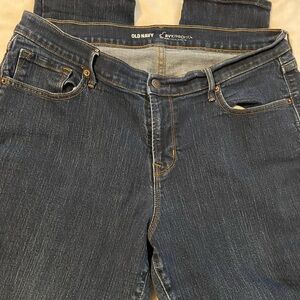 Old Navy Blue Straight Leg Jeans Classic Style 16